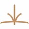 Ekena Millwork Davenport Timber Gable Bracket, Western Red Cedar, 72"W x 48"H x 3 1/2"D x 3 1/2"F, 16/12 Pitch GBW072X48X0404DAV00SWR - alternate 1